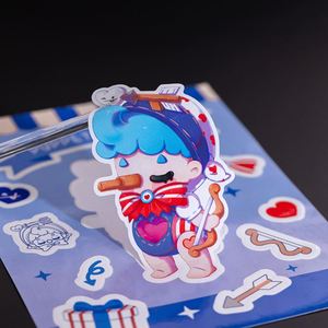 Hojas de Pegatinas Personalizadas con Dibujos Animados, Resistentes al Agua, Impresión al por Mayor, Pegatinas Decorativas de Vinilo con Diseños de Anime - Product Image 1