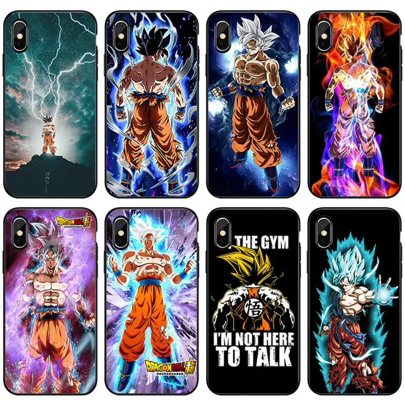 Customized cartoon anime shockproof mobile cell cover cases back UV Printing tpu sublimation phone case blanks for iphone