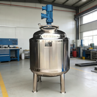 Cuve de mélange en acier inoxydable DZJX pour savon liquide et shampoing avec agitateur homogénéisateur pour la production de détergents et de cosmétiques