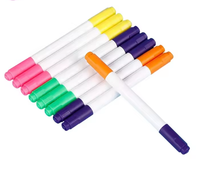 Vente en gros Mini stylo marqueur LED à double pointe bicolore stylo marqueur aquarelle lavable à double tête pour promotion