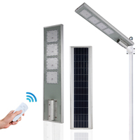 Le plus lumineux 5500k 6500k 50watts 3500k 50 w 50 w 50watt Lampe Réverbère Éclairage Tout en Un Led Solaire Réverbère