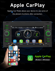 BQCC 7 Pollici Mp5 Wireless Carplay Android Schermo Auto Carplay Mirrorlink BT FM RDS Stereo Multimediale per Auto per <span class=keywords><strong>Ford</strong></span> <span class=keywords><strong>Transit</strong></span> 2006-2011 - Product Image 2