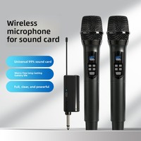 Microphone sans fil TopYun D38 avec carte son, dédié au streaming en direct, haut de gamme, entièrement métallique, professionnel pour le chant, bande U universelle