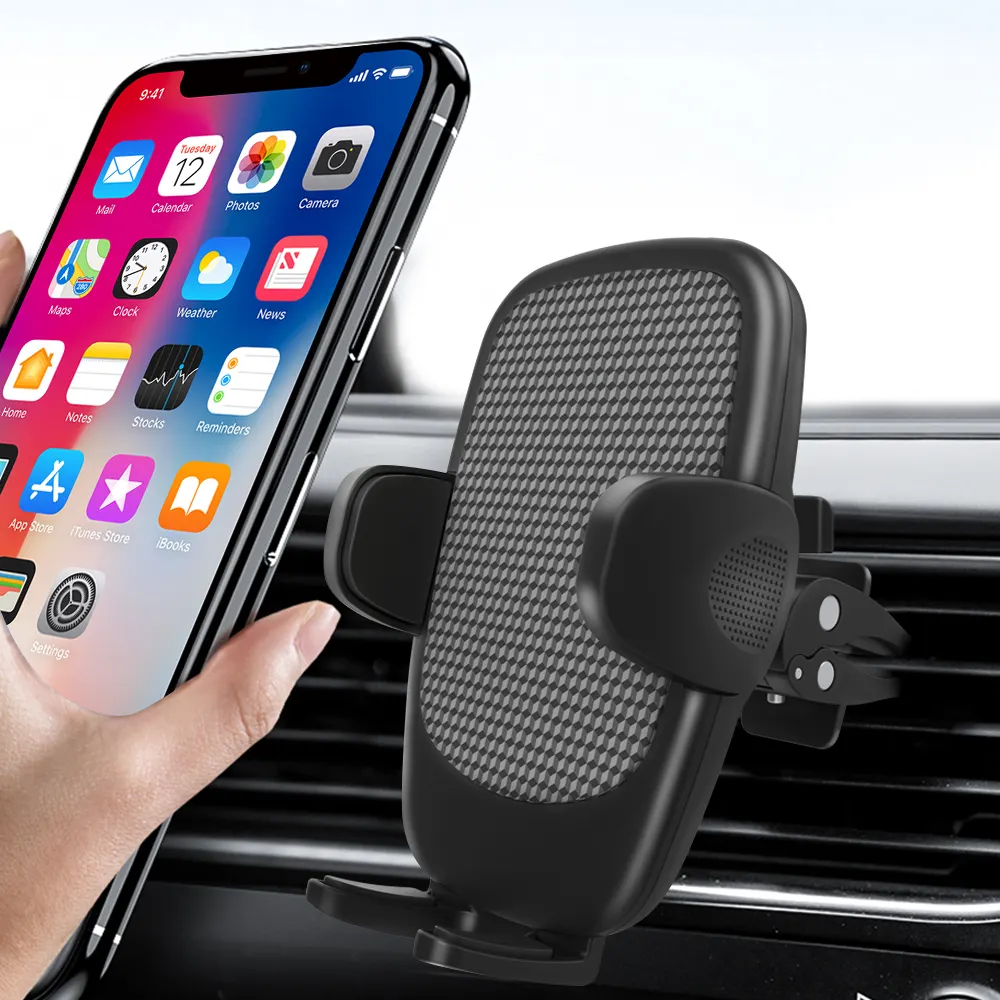 Best Selling Mobile Twist-Lock Clip Phone Stand Universal Smartphone Car Air Vent Mount Holder Free Sample