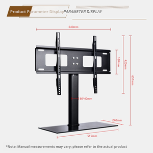 ขาตั้งทีวีแบบตั้งโต๊ะ ฐานเหล็กแผ่นรีดเย็น ปรับความสูงได้ สำหรับทีวี LED/LCD ขนาดสูงสุด <span class=keywords><strong>55</strong></span> นิ้ว รองรับ <span class=keywords><strong>VESA</strong></span> 200x200 - Product Image 2