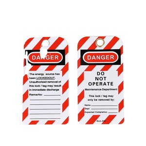 Etiqueta de Seguridad de PVC No Operable, Etiqueta de Advertencia de <span class=keywords><strong>Peligro</strong></span>, Etiqueta LOTO, Certificación CE, 75x146mm - Product Image 1