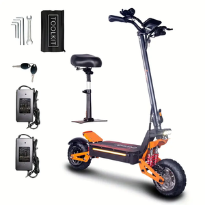 Scooter Plegable Todoterreno de 11 Pulgadas, 1200W/5000W, Motor Dual, Alta Velocidad, Pantalla LCD Grande, Scooter Eléctrico J15 PLUS 5600w 6, Disponible en UE y EE. UU. - Product Image 2