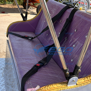 2026 Sightseeing carriage Factory Supply Electric Horse Wagon/Princess Wedding Horse Carriage/Purple Sightseeing Row 4 for Sale - Product Image 5