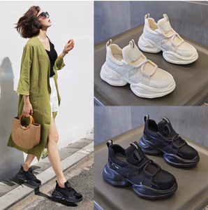 Nouvelles chaussures <span class=keywords><strong>tendance</strong></span> pour femmes, à semelle épaisse, avec sangle élastique, plateforme rehaussante discrète, antidérapantes, résistantes à l'usure, chaussures décontractées pour femmes - Product Image 4