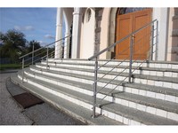 Embout sphérique plein en acier inoxydable 316/304 de haute précision pour trous aveugles, idéal pour rampes d'escalier, balcons, jardins et centres commerciaux - OEM/ODM