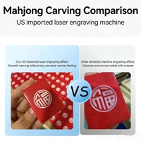 MUZHENG Venta al por mayor Directo de fábrica Marca de lujo moderna Mahjong portátil de acrílico tallado 160 fichas americanas para apuestas de casino
