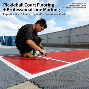 Tappetino <span class=keywords><strong>Professionale</strong></span> in PP Impermeabile per Campo da Pickleball per Uso Esterno/Interno con Superficie per Tornei a Rimbalzo Reale della Palla - Product Image 4