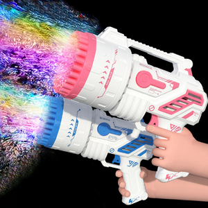 Pistola <span class=keywords><strong>de</strong></span> <span class=keywords><strong>Burbujas</strong></span> Gatling Automática con 69 Agujeros y Luces LED, Juguete <span class=keywords><strong>de</strong></span> Dibujos Animados para Juegos al Aire Libre, Material Plástico, Diversión <span class=keywords><strong>de</strong></span> Verano para Niños - Product Image 5