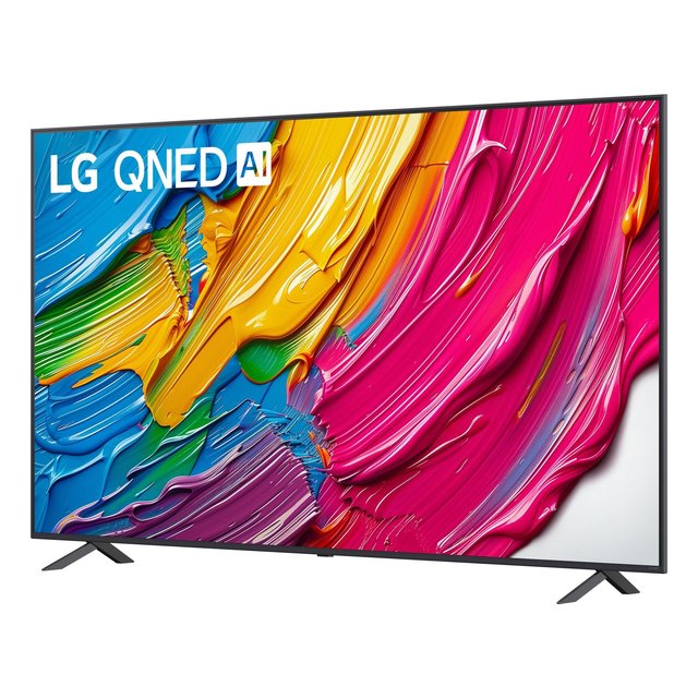 QNED 86" LED Smart TV with WebOS AI 4K UHD Black for Wide Screen Support for