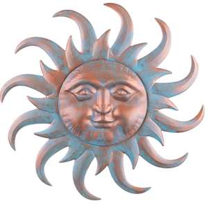 Arte de hierro al por mayor: Adorno de pared con diseño de sol, para jardín, patio, sala de estar, arte decorativo de metal multifuncional - Product Image 2