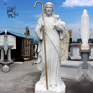 Decoración <span class=keywords><strong>DE</strong></span> LA <span class=keywords><strong>IGLESIA</strong></span> Tamaño real Católico Religioso Mármol blanco Estatuas <span class=keywords><strong>de</strong></span> <span class=keywords><strong>Jesús</strong></span> Estatua <span class=keywords><strong>de</strong></span> piedra <span class=keywords><strong>de</strong></span> <span class=keywords><strong>Jesús</strong></span> - Product Image 2