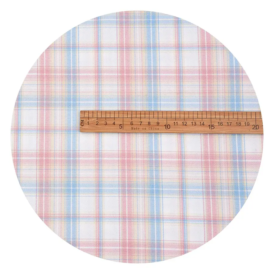 Fabricants de textiles 200-220gsm japonais JK vérifier l'école uniforme matériel tissu polyester robe chemise fil teint tissu