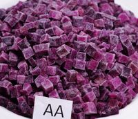 Heetverkopende nieuwe oogst IQF diepvries paarse zoete aardappelblokjes 8mm/10mm/12mm China's hoogste kwaliteit A/AB diepvries groentesnack geheel