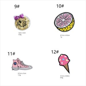 Special Offer Embroidery pink Set love butterfly Donut Lemon Patches for Girl Woman - Product Image 4