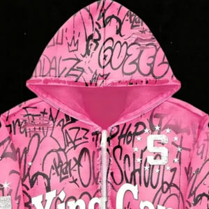 Sudadera Personalizada 100% Algodón, Estilo Urbano, con Detalles de Pedrería, Lavado Ácido, Calidad Premium, para Hombre - Product Image 3