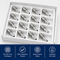 Connecteur de tube endoscopique en acier inoxydable 316L électro-polissé de qualité médicale, usiné CNC de type suisse, certifié CE