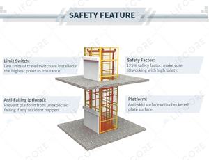 सीई अनुमोदित सस्ते 1-5 टन भारी माल लिफ्ट गोदाम मंच कारखाने के लिए हाइड्रोलिक कार्गो लिफ्ट - Product Image 6