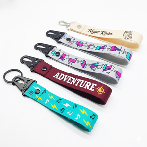 Personalised Polyester Custom Bright Color Sublimation Heat Transfer Printing Keychain Lanyards with Neck Id Badge Card Holder