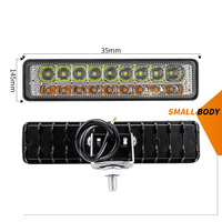 Lampe de travail LED 12V 24V 6 pouces 60W pour voiture, moto, camion, tracteur, bateau, tout-terrain, 4x4, ATV, phare antibrouillard
