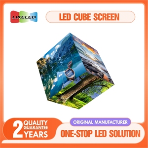 Creative <span class=keywords><strong>Cube</strong></span> HD LED hiển thị hiệu suất cao quảng cáo thương mại HD tất cả các màu tùy chỉnh màn hình chống màn hình vuông - Product Image 6