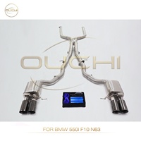 Système d'échappement sport en acier inoxydable avec soupape pour BMW 550i F10 N63, silencieux de haute qualité, pièces de performance automobile