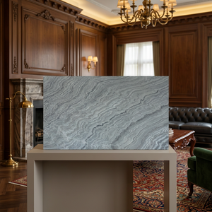 Flatstone Designs Ice Black Marble <b>Stone</b> Veneer Ocean Green Natural Slate Flexible Backlit Wall Panel 5-Year Warranty - Product Image 4