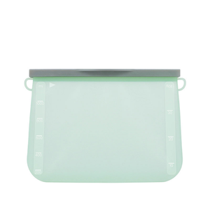 BPA Free Food Grade Safe Silicone Zipper Bag Reutilizável Food Storage Pouch Bag <span class=keywords><strong>Freezer</strong></span> Silicone Ziplock Bag Recipiente De Armazenamento De Alimentos - Product Image 5