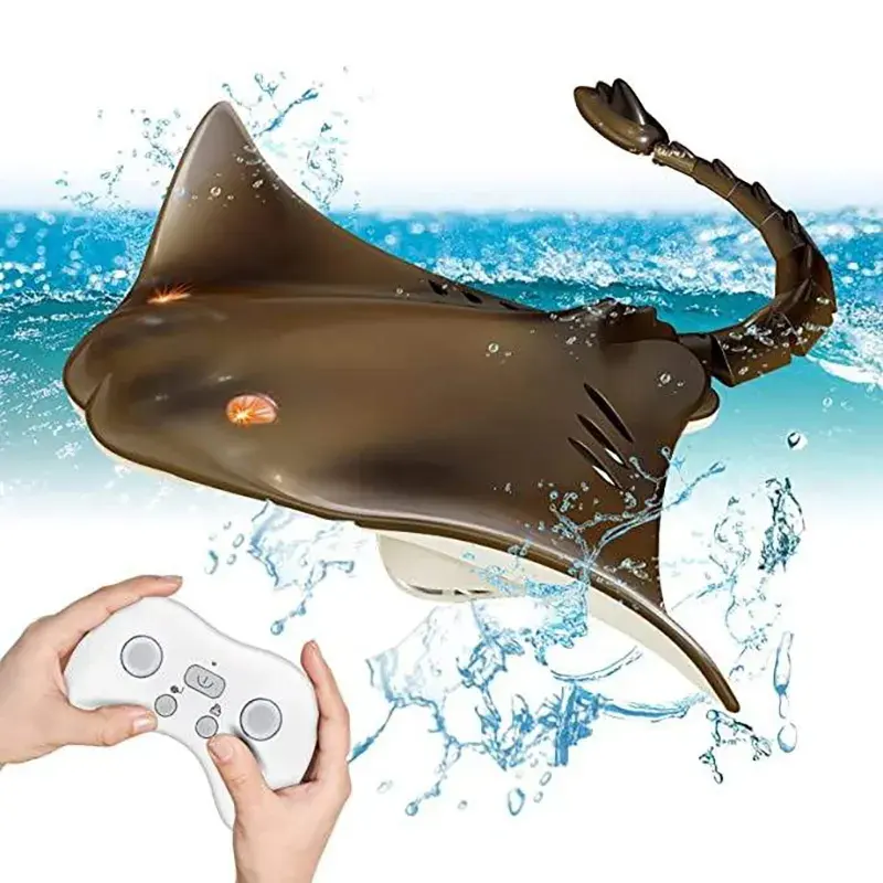 2.4G אלחוטי עמיד למים ילדי אינטראקטיבי חשמלי סימולציה מאנטה ריי שחייה דגי צעצוע Rc חיות שלט רחוק צעצועים