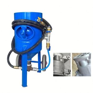 Simple Metal Rust Paint Removal Refurbishment Treatment Valve Mobile Trailer <b>Sandblasting</b> Equipment Vacuum - Product Image 1