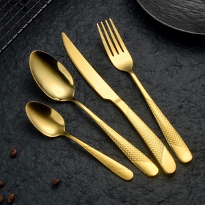 Set <span class=keywords><strong>di</strong></span> posate <span class=keywords><strong>di</strong></span> lusso in acciaio inossidabile a specchio, sostenibile, per matrimoni, feste e ristoranti, inclusi cucchiai in metallo e cucchiaini da caffè - Product Image 4