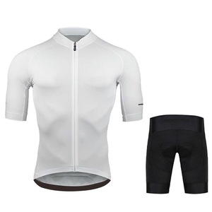 Ensemble de cyclisme unisexe pour adultes : Cuissard de cyclisme et maillot à manches courtes ajusté – Nylon/Cachemire anti-transpiration - Product Image 4