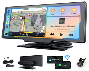 Autoradio sans fil pour voiture Carplay 10.26 pouces, GPS Android, écran tactile IPS, tableau de bord Airplay, <span class=keywords><strong>Miracast</strong></span>, Bluetooth, <span class=keywords><strong>Wifi</strong></span> 5G - Product Image 6