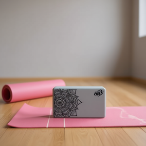 Brique de yoga Mandala Grise 180g 15*23*7.5cm Blocs de yoga durables et légers pour votre pratique de yoga - Product Image 2