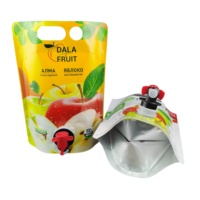 Sac d'emballage liquide transparent en plastique personnalisable avec valve/tap pour sacs à eau et sacs à lait