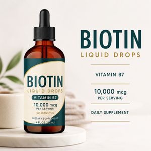 Gotas Líquidas Orales de Biotina con Complejo de Ácido Hialurónico y Queratina de Vitamina H de Alta Pureza (99%), para la Salud de las Uñas, 60 ml, Personalizable - Product Image 4