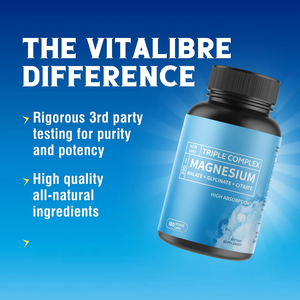 Triple Complex High Absorption Vegan Capsules Muscle Comfort Heart <b>Wellness</b> and Normal Neural Function Gentle and Highly - Product Image 3