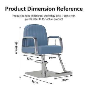 Chaise de barbier de <span class=keywords><strong>coiffure</strong></span> de luxe Hauteur réglable Caractéristique de levage Cuir synthétique Styling Salon de beauté Vente pour les salons de <span class=keywords><strong>coiffure</strong></span> - Product Image 5