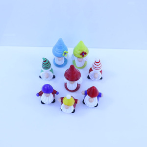 Lampworking Glass Crafts New Year Christmas Gift Home Decor Murano Glass Handmade Cartoon Fairy Figurines