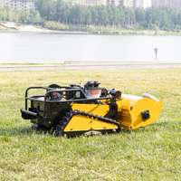 Tondeuse à fléaux télécommandée tout-terrain avec pièces de rechange complètes pour vergers et parcs de grande envergure