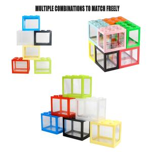 Petit réservoir d'eau transparent en plastique acrylique réservoir de poissons rouges mini tortue <span class=keywords><strong>poisson</strong></span> crevette aquarium aquarium aquarium - Product Image 4