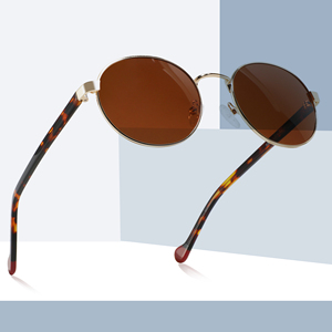 2025 nueva marca de moda marco redondo gafas de sol Unisex polarizado UV400 lentes gafas de sol de alta calidad Retro Vintage gafas de sol - Product Image 6