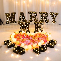 Lettres lumineuses LED 3D en acrylique, 26 lettres alphabétiques et 10 chiffres, enseigne publicitaire en PVC pour entreprise et centre commercial