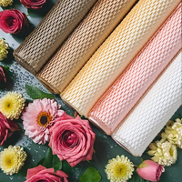 Rouleau d'emballage antichoc en papier kraft alvéolé extensible et recyclable pour cadeaux, bouteilles, autocollants - Écologique