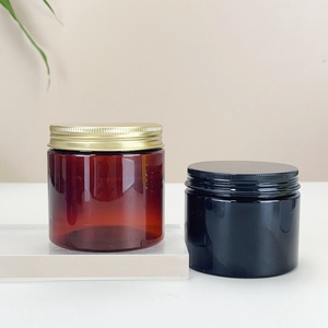 Envase Cosmético al por Mayor en Stock, Tarro Redondo de PET Azul Ámbar de 50/80/100/120/150/180/250 ml para Crema Corporal y Facial - Product Image 6