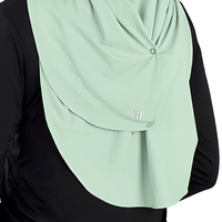 Vêtements de sport 2026 : Hijab de sport instantané à séchage rapide en nylon et élasthanne avec hijab intérieur intégré pour femmes